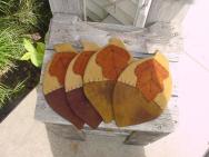 Acorn coaster set of 4