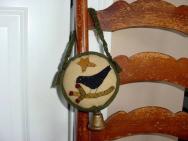 Crow and twig door hanger