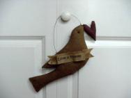 Dove Door Hanger with heart