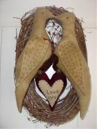 Love Birds on a wreath