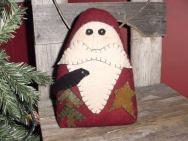 Woodland Santa and crow sill sitter