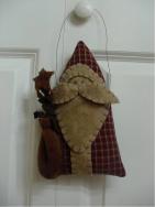 Prim santa door hanger