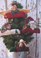Simple Christmas folk primitive christmas ornaments