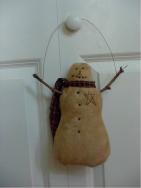 Snowman door hanger