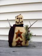 Primitive Star Snowman sitter