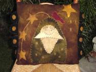 Woodland Santa Face pillow