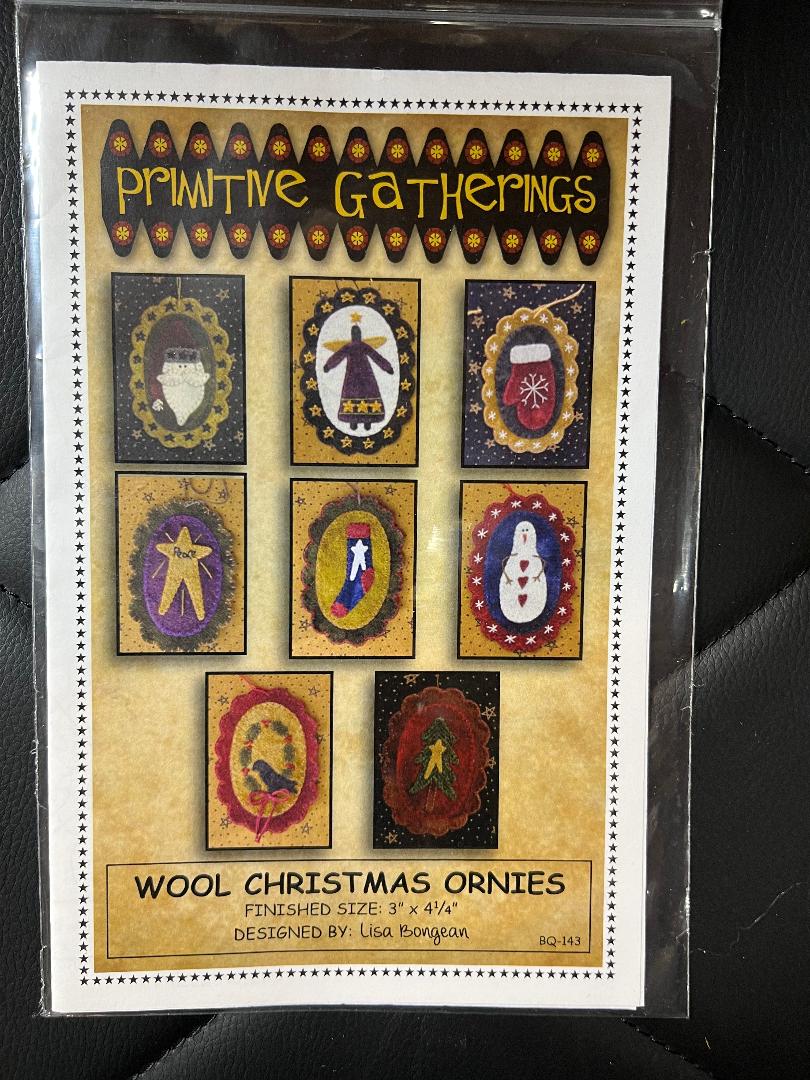 Wool Christmas Ornies pattern